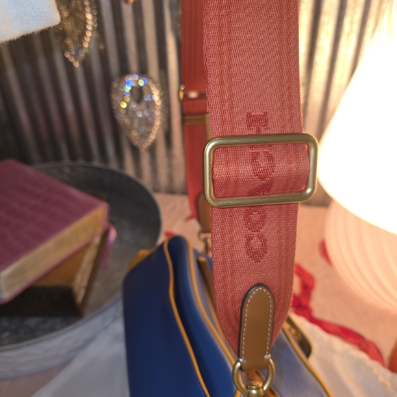 Coach Crossbody Bag in Yellow and Navy - Picture 13 of 14